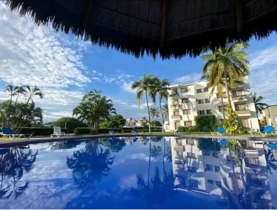 Апартаменти Magnifico Departamento, Cocina Equipada, 2 Recamaras 2 Banos , Hasta 6 Personas, 3 Albercas, Playa A 50 Mts Wifi, Aire Acondicionado Мансанільйо Екстер'єр фото